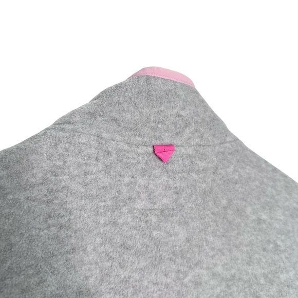 Joules | Gray and Pink Full Zip Fleece Jacket Size 14 - Picture 5 of 13